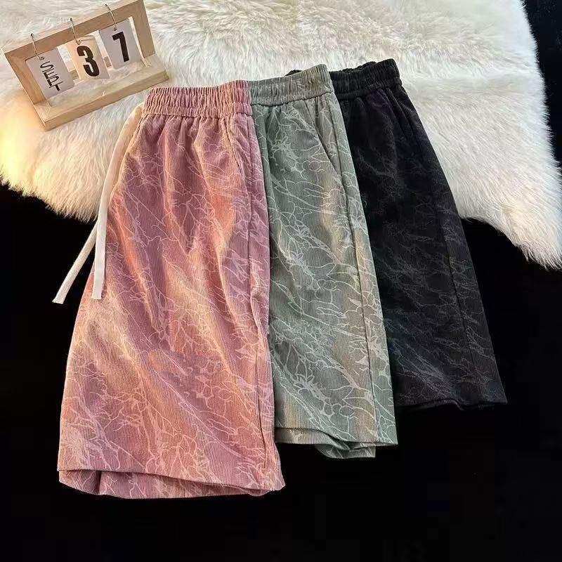 Men's Clothing Men's Trendy Sporty Printed Casual Shorts High Street Five Point Pants Summer Wear Thin Breathable_viptrois.com