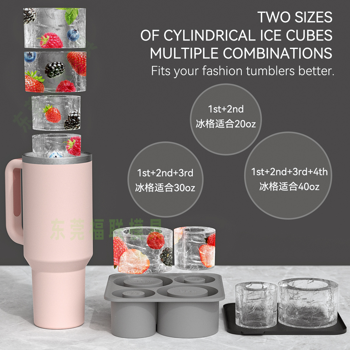 Bandeja de hielo Amazon Stanley Portavasos Stanley Taza de agua Stanley Película de cubitos de hielo de silicona Stanley