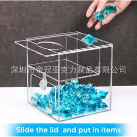亚克力收纳盒透明烘干机纸分配器洗衣盒双层洗衣房存储容器支架