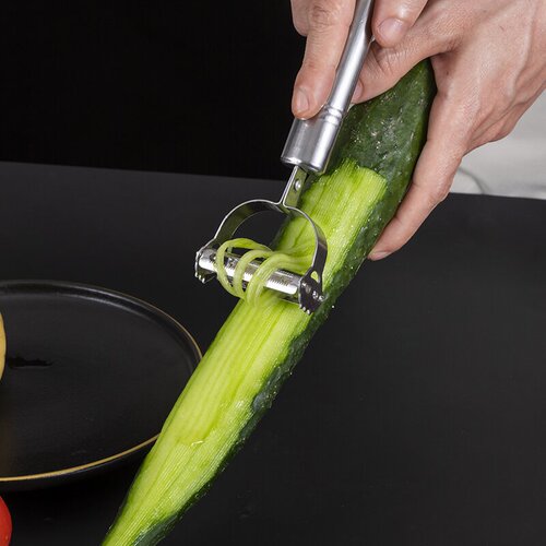 Stainless steel peeling knife three-piece set potato peeling knife apple peeler household multi-functional fruit peeler