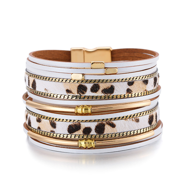 Bohemian Geometric Pu Leather Braid Womenu0027S Bracelets