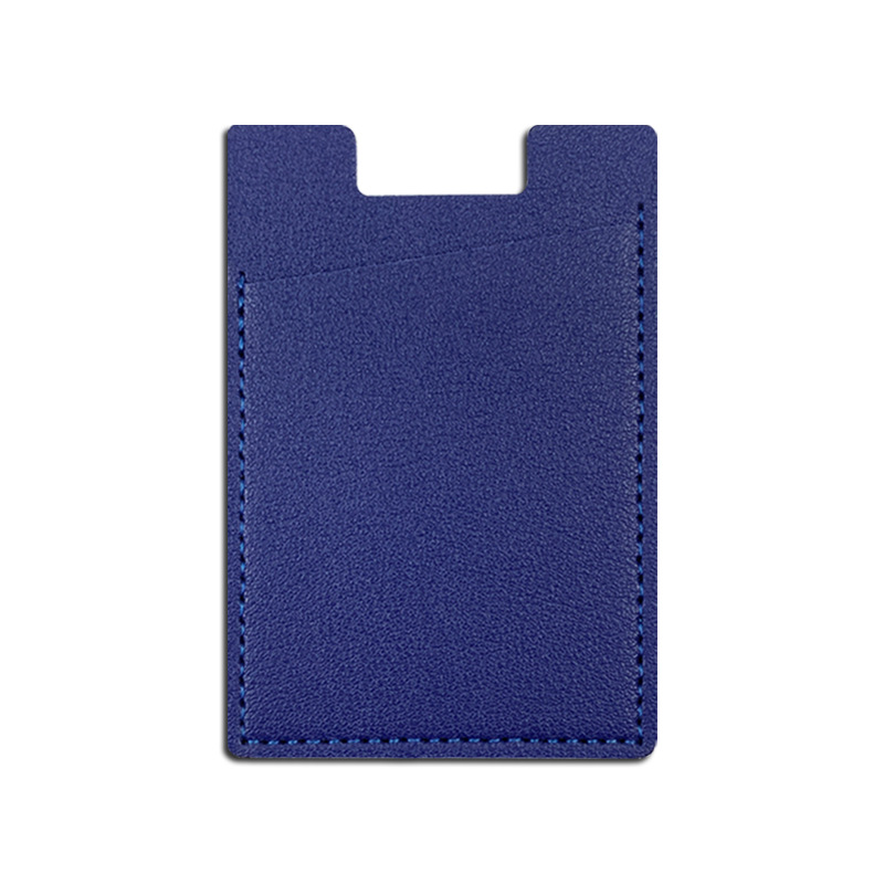 Spot transfronterizo pu cuero teléfono móvil espalda tarjeta de cartón bolsa de tarjeta puede establecer logotipo corporativo engrosado cuero teléfono móvil tarjeta de cartón