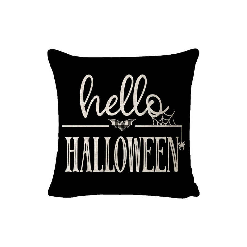 ハロウィンゴースト枕カバーホリデーホームパーティー装飾リビングルームソファクッション寝室ベッドサイドリネンクッション|undefined