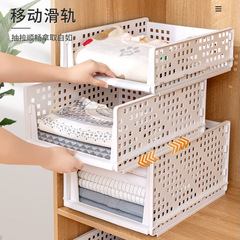 Wardrobe layered partitions, drawer-type storage, dormitory wardrobe partitions, storage racks, integrated wardrobe folding storage baskets
