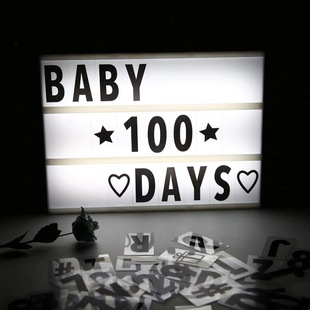 Cross-border A5LED Plastic DIY Light Box Puzzle Light Box Card Letter Light Box Wholesale