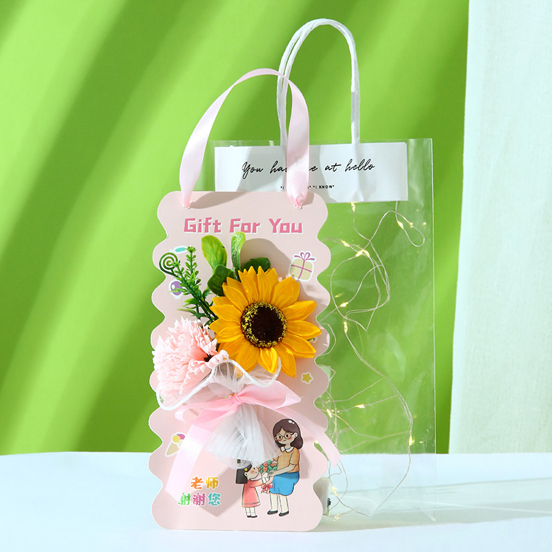 Teacher's Day gift for teachers advanced practical soap bouquet handmade diy creative greeting card bouquet gift