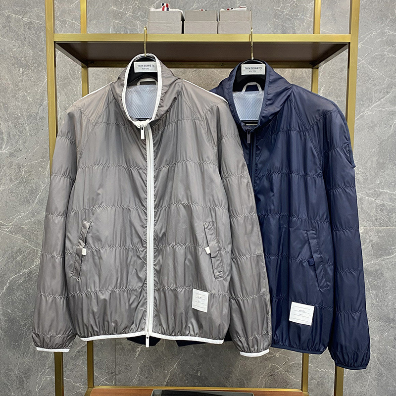 tnom biowhe tb zipper windbreaker trendy brand jacket spring and autumn short popular sports top casual men's exterior