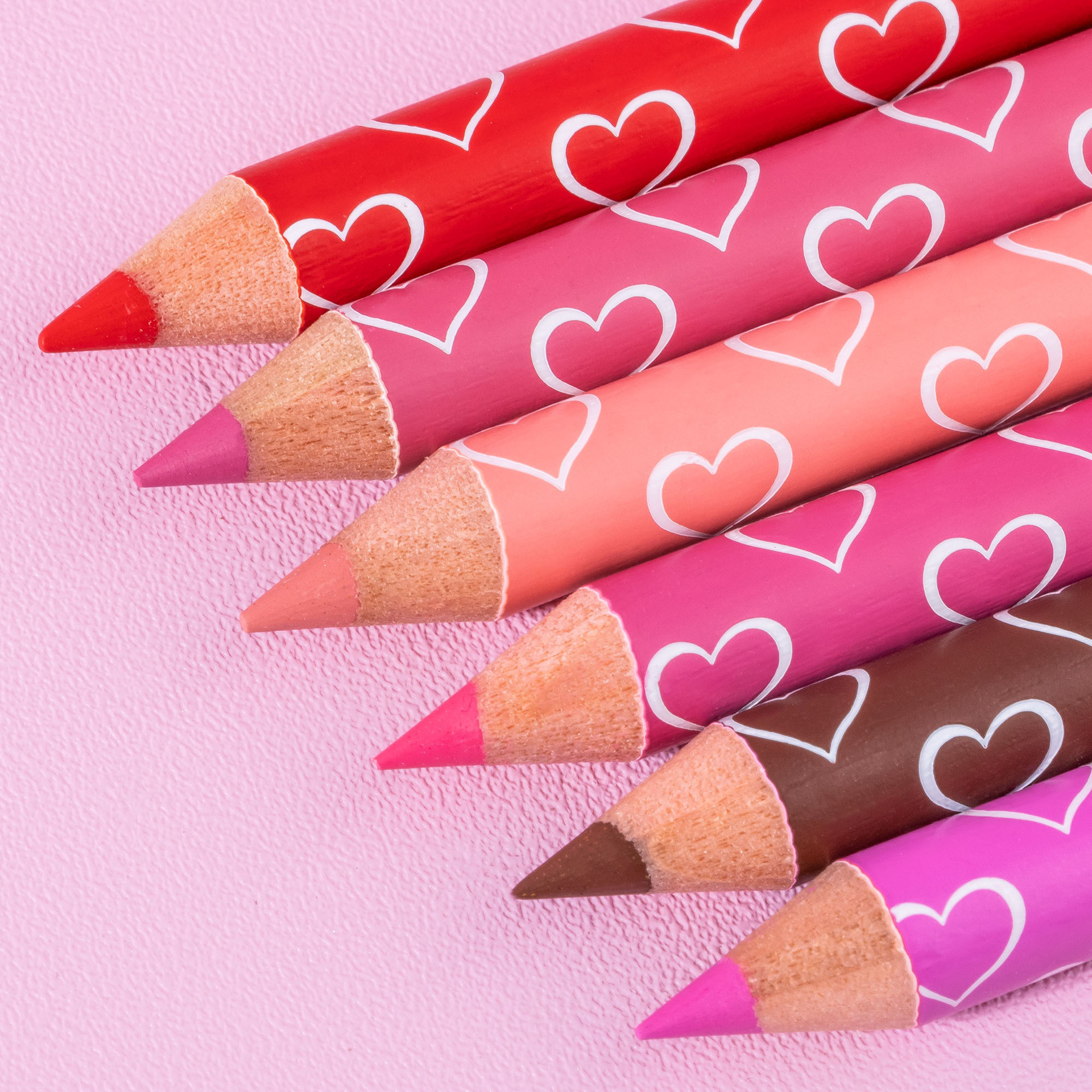SHCOETY Cross-border double-headed dual-color wooden lip liner pen matte, long-lasting, easy to color, non-stick to cups, outlining pen makeup undefined