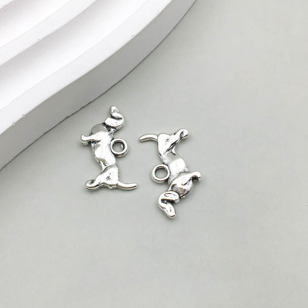 1 고대 실버 개 18*10mm-0.8g-10350