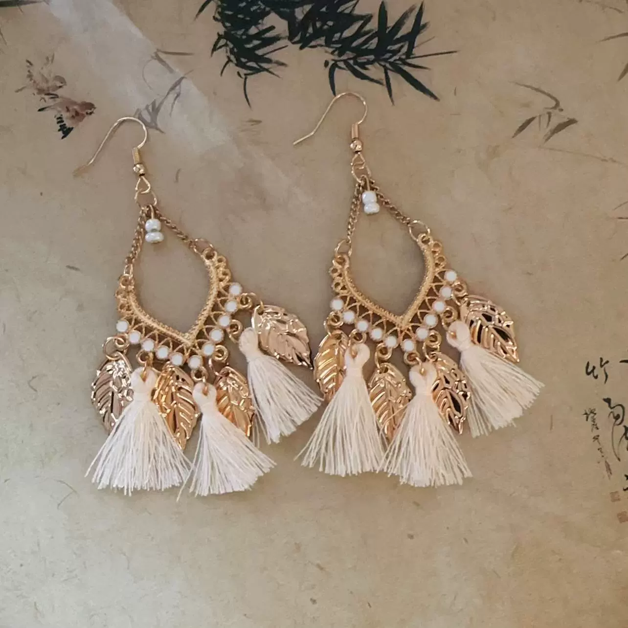 Ethnic earrings, boho style, high-end, ethnic style