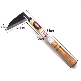 Zhengqing Japanese composite steel bend handle sickle clip steel bend hoe hand weeding sickle home gardening weeding tools farm tools