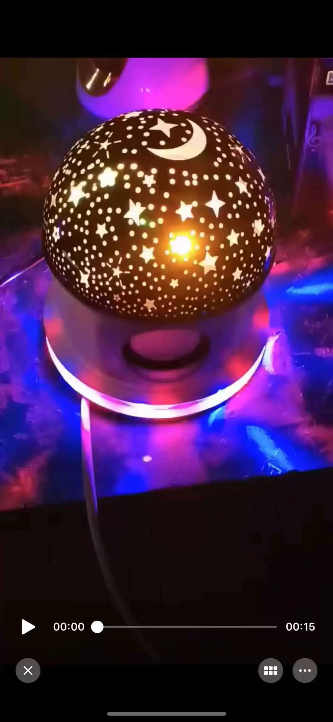 LED music starry sky with projector, colorful rotating light strip, bluetooth