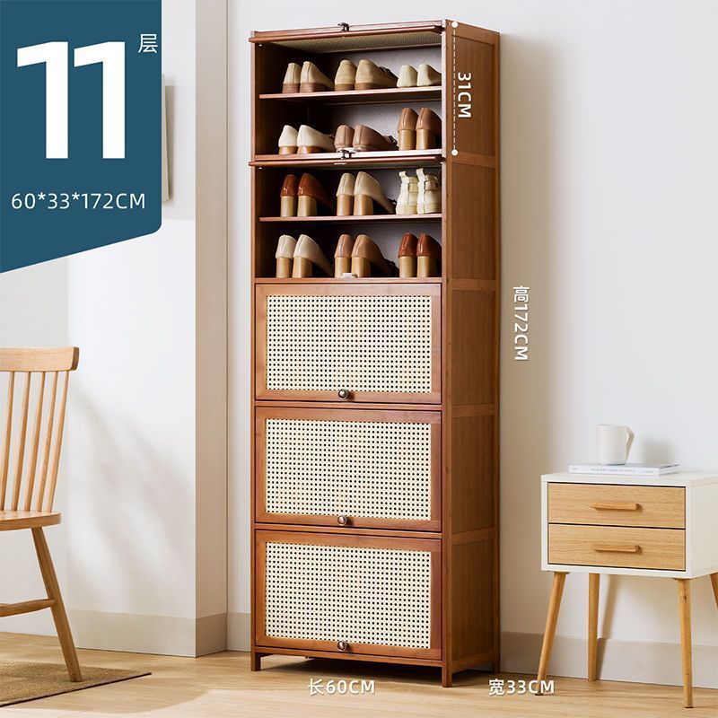 Fábrica directa puerta doméstica almacenamiento interior de gran capacidad ahorrar espacio gabinete de zapatos simple a prueba de polvo dormitorio de alquiler de vivienda