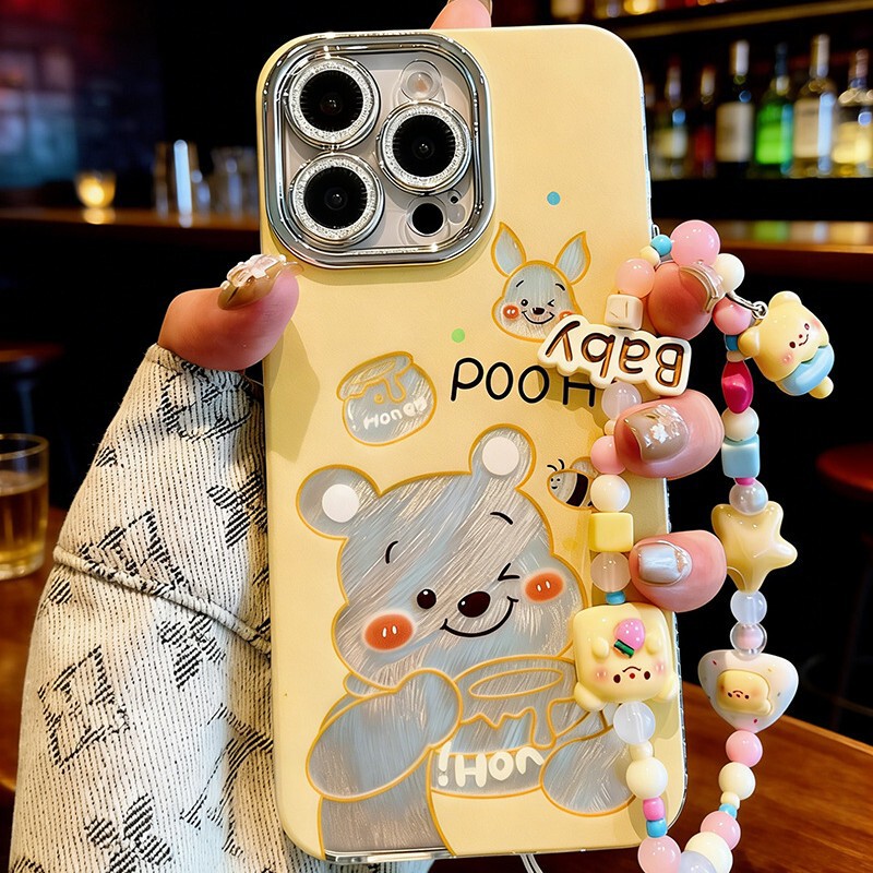 Cartoon Winnie the Pooh Mobile Phone Case Suitable for Honor 500/400/X70 with Lens Film Magic8/Power2 New Model