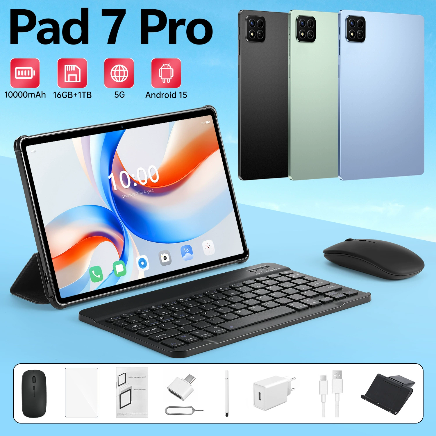 (Кросс-бордерная торговля), планшет ноутбук, Android, 10.1 дюйма, ( Physicals )