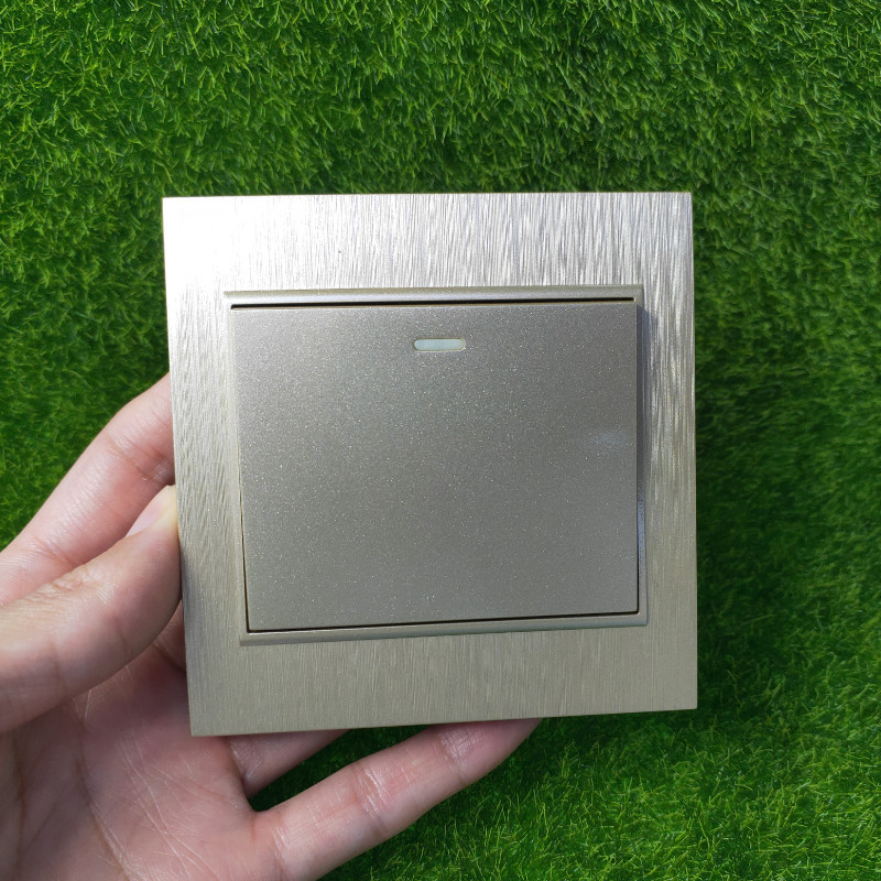 金色86型面板随意贴一键按钮车库道闸门禁电源灯具开关单键遥控器