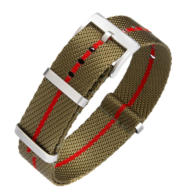 Nato Pure Nylon Watch Strap Tudor Black Bay Watch Strap Woven Strap 20 and 22mm Geometric Pattern Sports Style Military Style