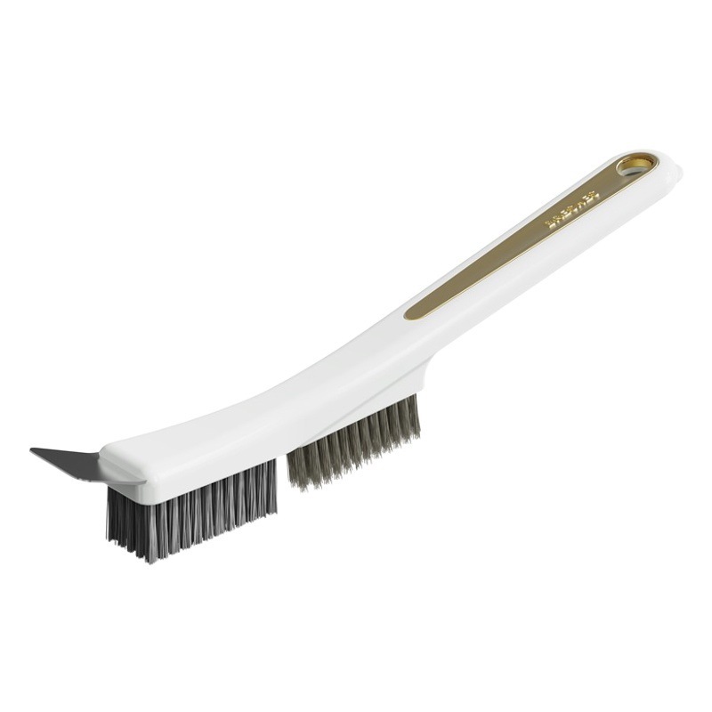 Cepillo de limpieza para estufa de gas de cocina, artefacto de limpieza multifuncional, cepillo pequeño para descontaminación de huecos, cepillo de alambre, cepillo de mango largo