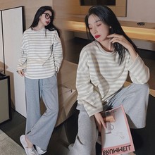 源头厂家批发睡衣女春秋款长袖新款秋冬季女士家居服套装微商直播