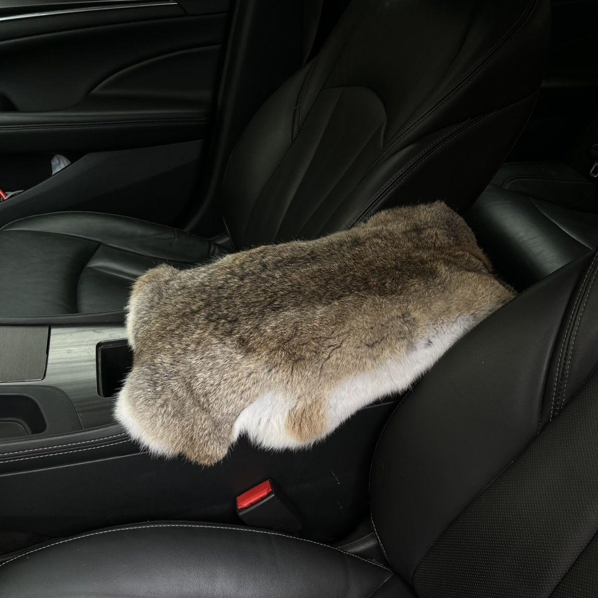 New Car Armrest Box Rabbit Fur Car Rabbit Fur Plush