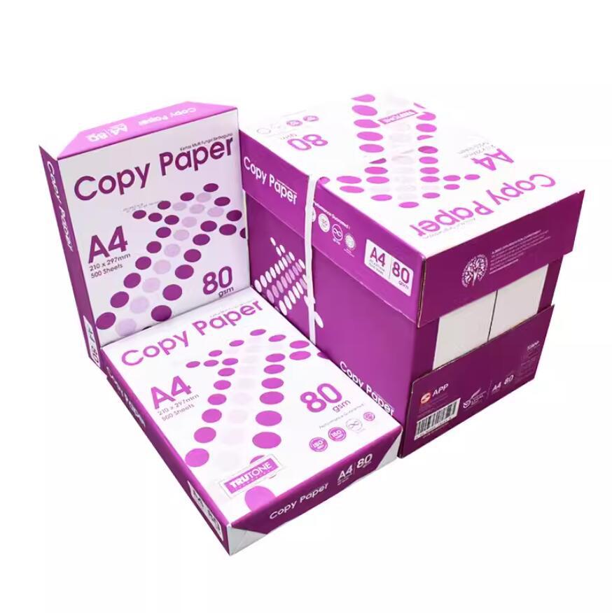 Papel de copia de caracol azul dorado 70G 80g papel de impresión A4 papel de oficina 80g papel de impresión de doble cara papel grueso sin envío