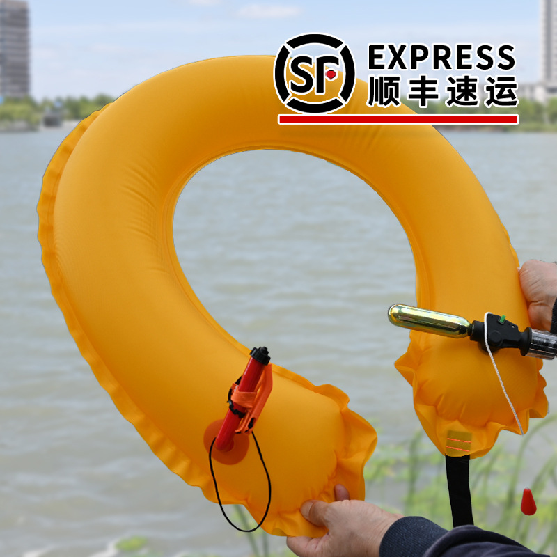 落水保自动充气救生圈车载EDD紧急溺水救援装备便携式应急带破窗-阿里巴巴