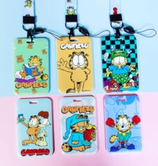 Work permit factory card holder school seal card cartoon card holder bus card student card ID card hanging neck long rope card holder wholesale