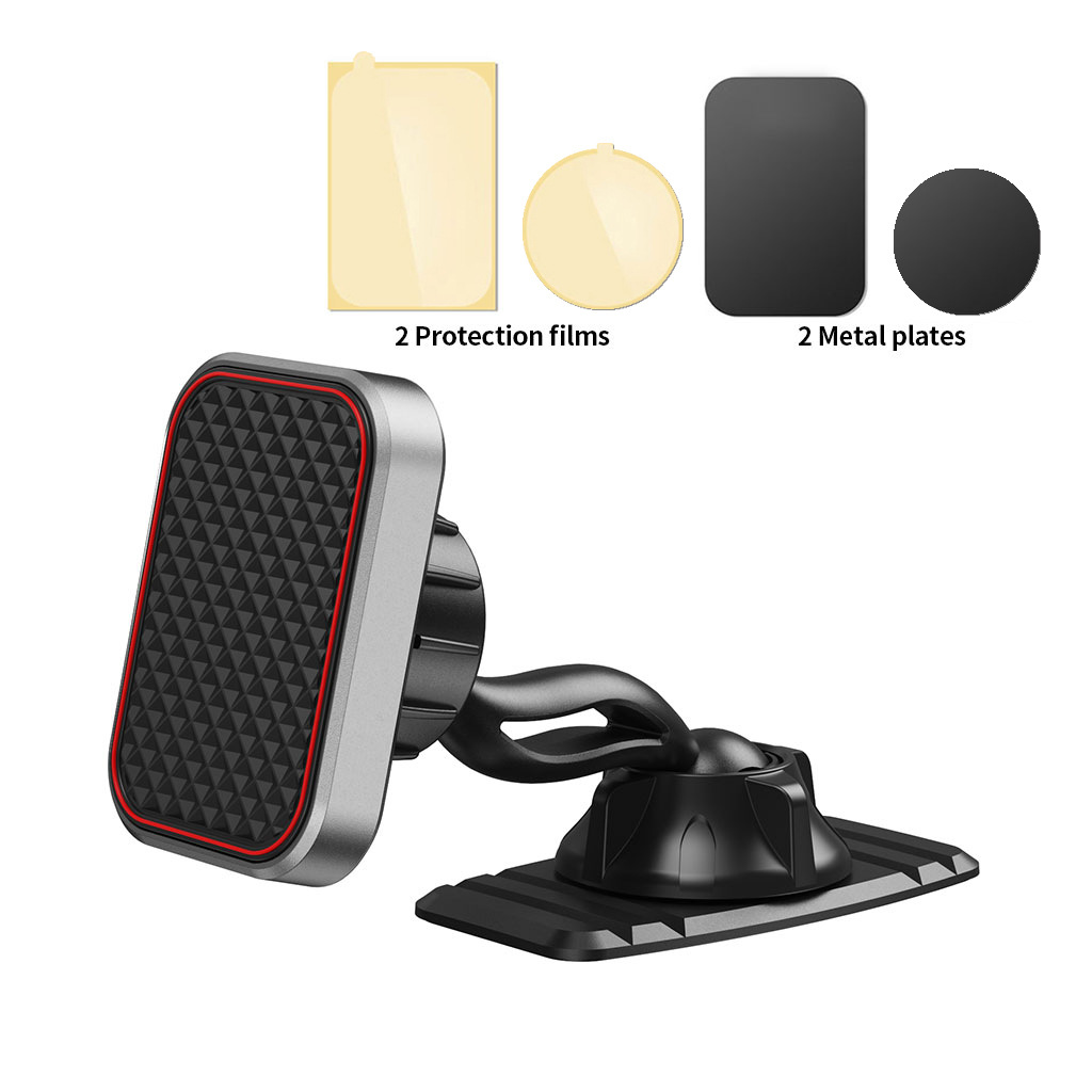 Soporte magnético de doble cabeza de 360 grados para automóvil 6 imán adhesivo magnético soporte de navegación para teléfono móvil transfronterizo nuevo