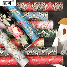 ��ó��Դ����pvc��ˮǽֽ����ŷʽ�󻨱�ֽ��ճ3dǽ��wall paper