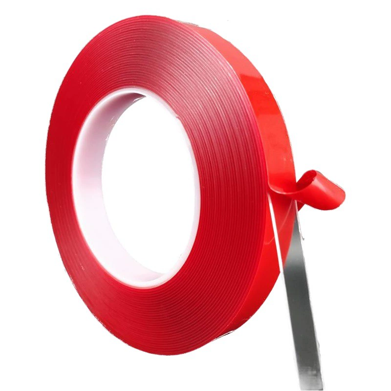 3 метра 10 метров 33 метра длинная красная пленка прозрачный акриловый двухсторонний клей прочный высококлейкий водонепроницаемый автомобильный двухсторонний клей 0.8MM