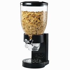 谷物分离器シングルヘッド3.5リットル直立プラスチック麦片器麦片器バレルcereal dispenser
