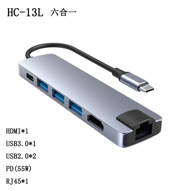 USB-C Хаб, переходник Type-C на HDMI, кабель HD, док-станция USB-C