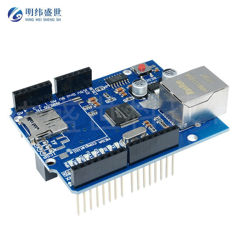 Ethernet W5100 网络扩展板模块 SD卡扩展 支持MEGA互联网络模块