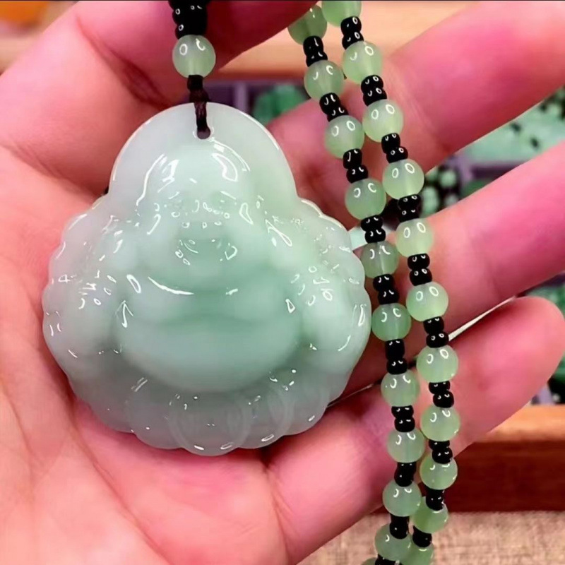 라이트 그린 볼 목걸이 + 돈 부처