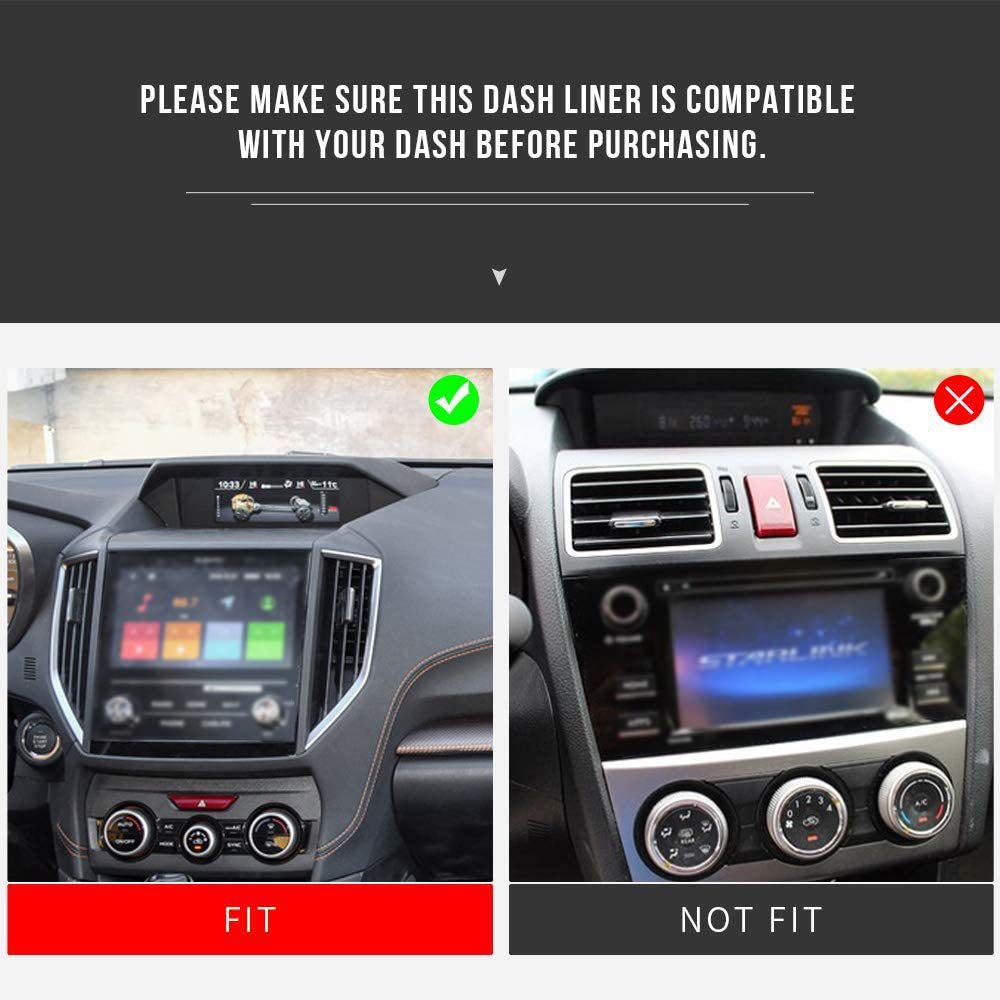 Suitable for 18-23 Subaru Forester Simple Instrument Panel Anti-Slip Mat 18-23 Crosstrek/Impreza