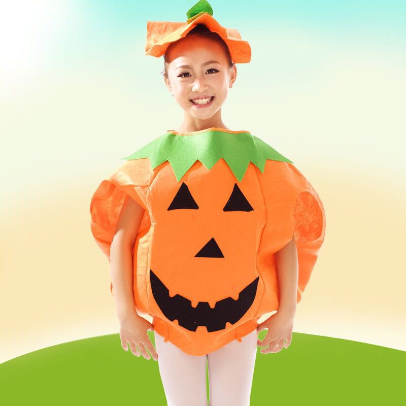 Día del niño adulto ropa para niños modelado de frutas y verduras protección del medio ambiente desfile de moda ropa de rendimiento de etapa padre-hijo