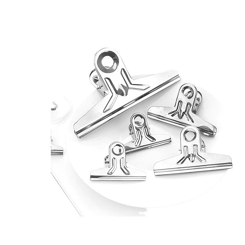 1-6#стainless steel clip anti-tail clamping iron clip painting board clip-shaped clamp bill folder fiber multi-specification