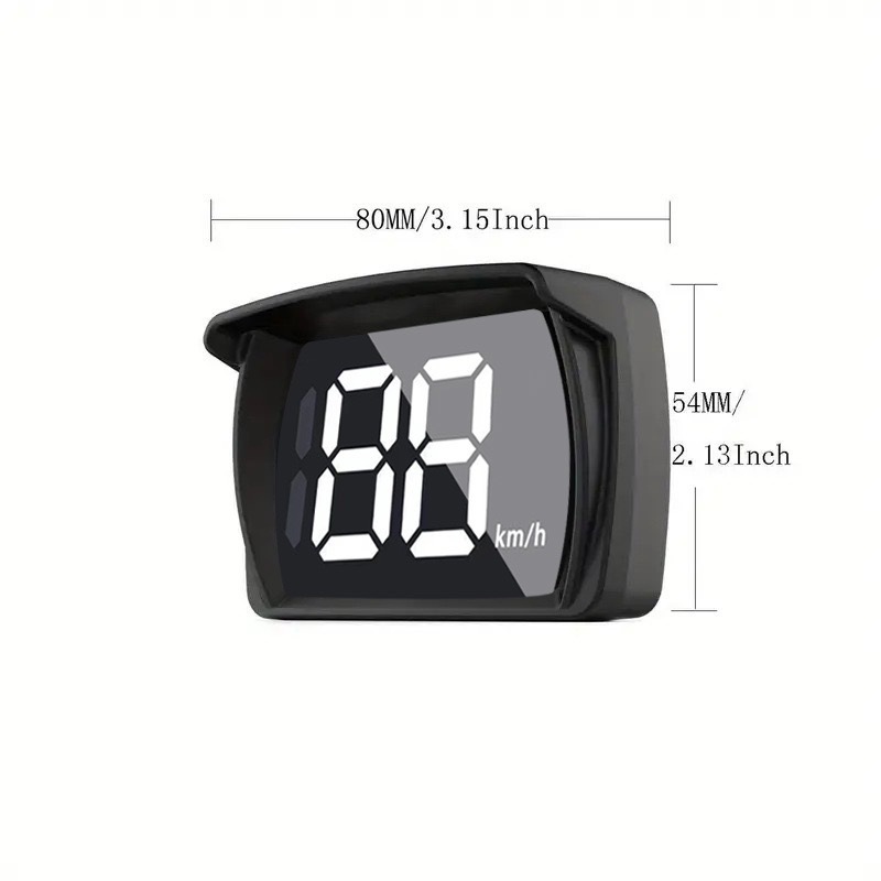 Cross-Border Universal Car Hud Head-Up Display Beidou Satellite Speedometer Kmh/Mph Speed Display Speed Measuring Device