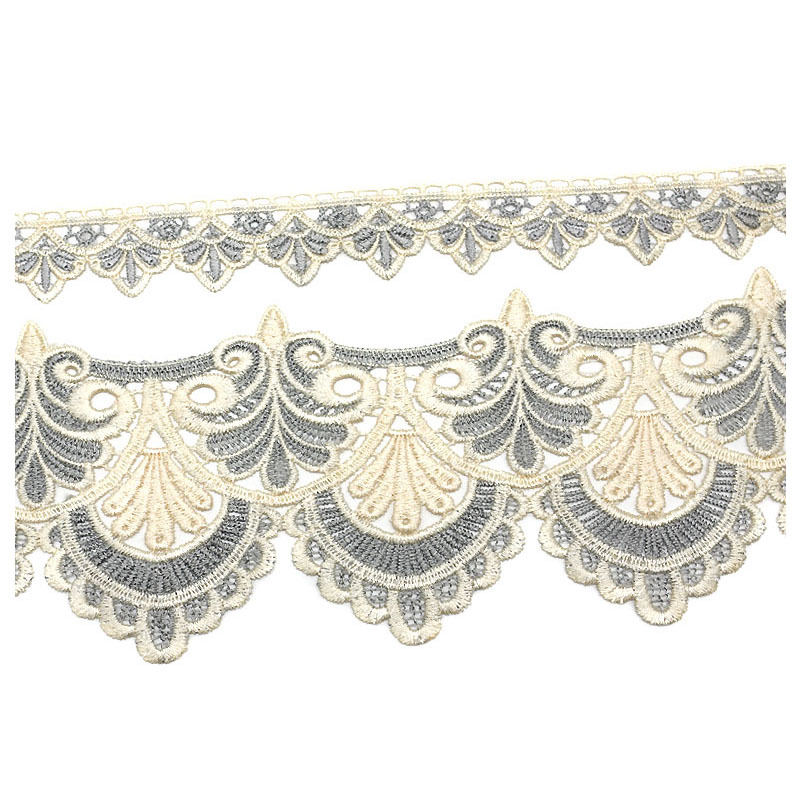 双色水溶花边猫耳朵大边小边沙发花边椅套边车套坐垫装饰床辅料