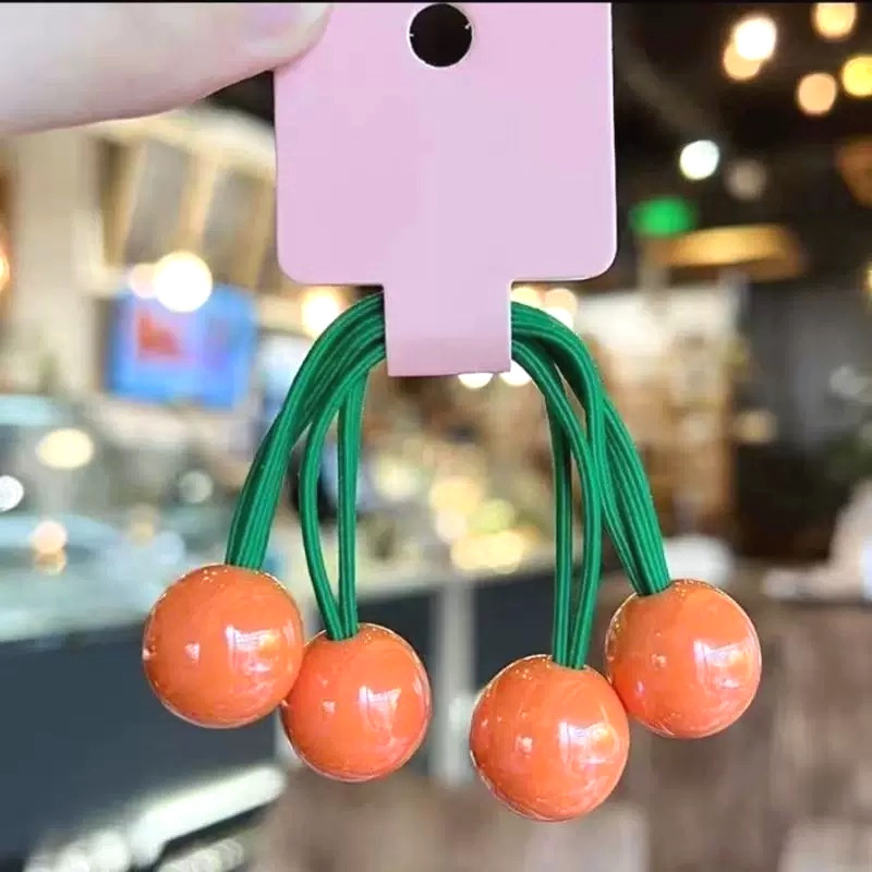 Coreana de color caramelo de alta calidad correa larga anillo de cabello bola princesa no lesiones de cabello color nuevo