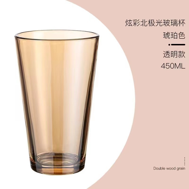 ストロー付きガラスコップ高颜値コーヒーカップ革カバー付きグレー鹿双飲オープンプレゼント印刷ロゴ|undefined