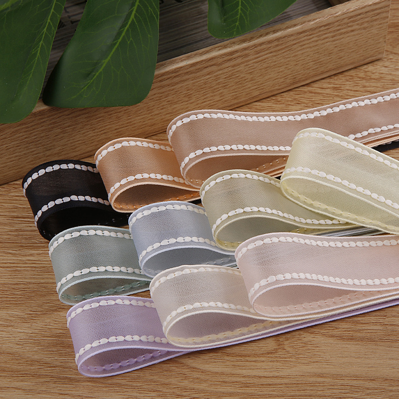 Polyester Jump Point Snow Fabric Ribbon Handmade DIY Hair Accessory Clothing Accessory Gift Flower Packaging Bow Ribbon