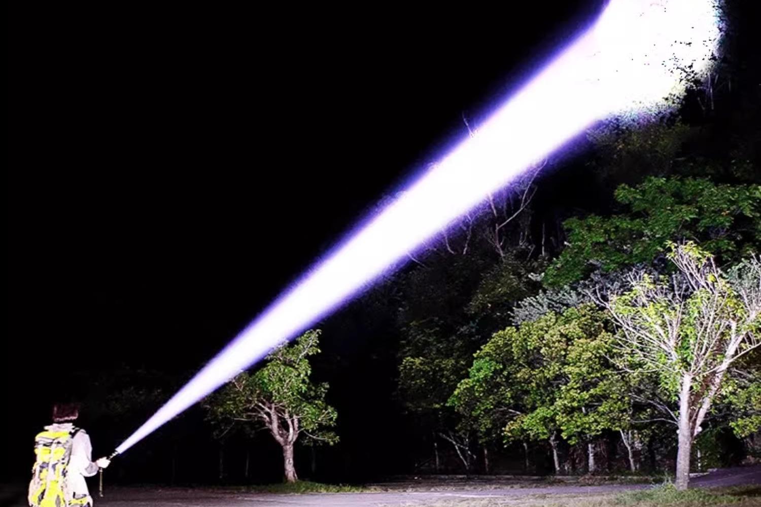New Flashlight with Strong Light, Rechargeable, Outdoor, Ultra-Bright, Long-Range, Small, Mini, Portable, Durable, Mixed Led Light