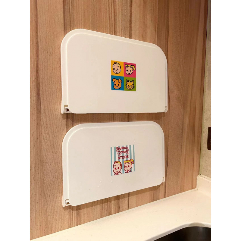 Household Foldableing Wall Storage Rack Bathroom Toilet Wall-Mounted Punch-Free Foldableing Board Tray Mobile Phone Tissue Holder