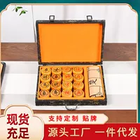 Высококачественные шахматы Big Leaf Golden Silk Nanmu для взрослых, большие китайские шахматы из цельного дерева, деревянная складная шахматная доска, Подарочная коробка, костюм