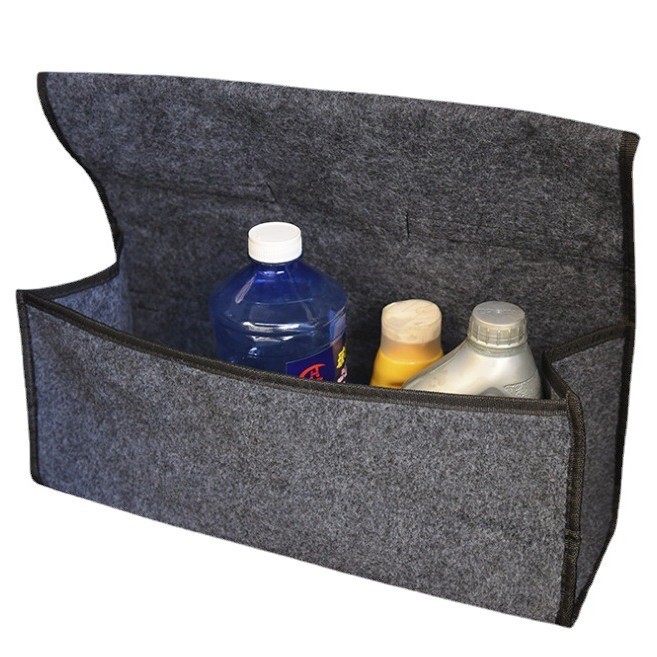 Transfronteriza portátil de fieltro bolsa de almacenamiento de maletero de coche bolsa de almacenamiento de coche caja de almacenamiento plegable caja de almacenamiento