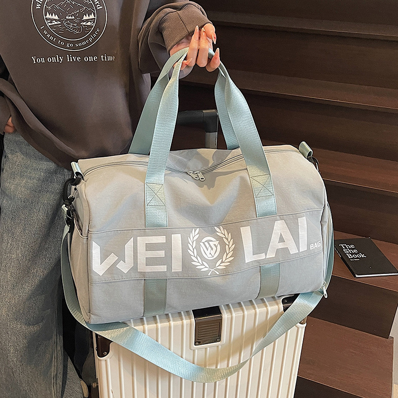 Bolsa de fitness separación seca y húmeda bolsa de natación de mujer bolsa deportiva de entrenamiento de tela Oxford bolsa de viaje portátil de corta distancia image 1