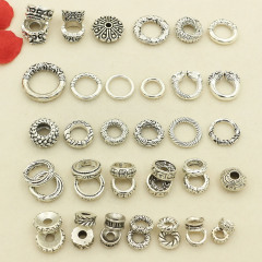 チベット銀スペーサービーズ手作りビーズアクセサリーdiyブレスレットネックレスアクセサリー泰銀レトロビーズアクセサリー