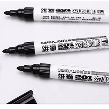 雄狮大头记号笔儿童美术绘画水性勾线笔2.0mm粗头可加墨OT-201