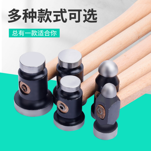 Flat hammer, round hammer, double-sided flat hammer, wooden handle hammer, hand hammer, small hammer, nipple hammer, woodworking installation hammer